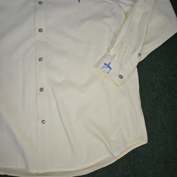 Guy Harvey | 100% Cotton Casual Button Down Embroidered Mens Long Sleeve Shirt - Picture 12 of 16